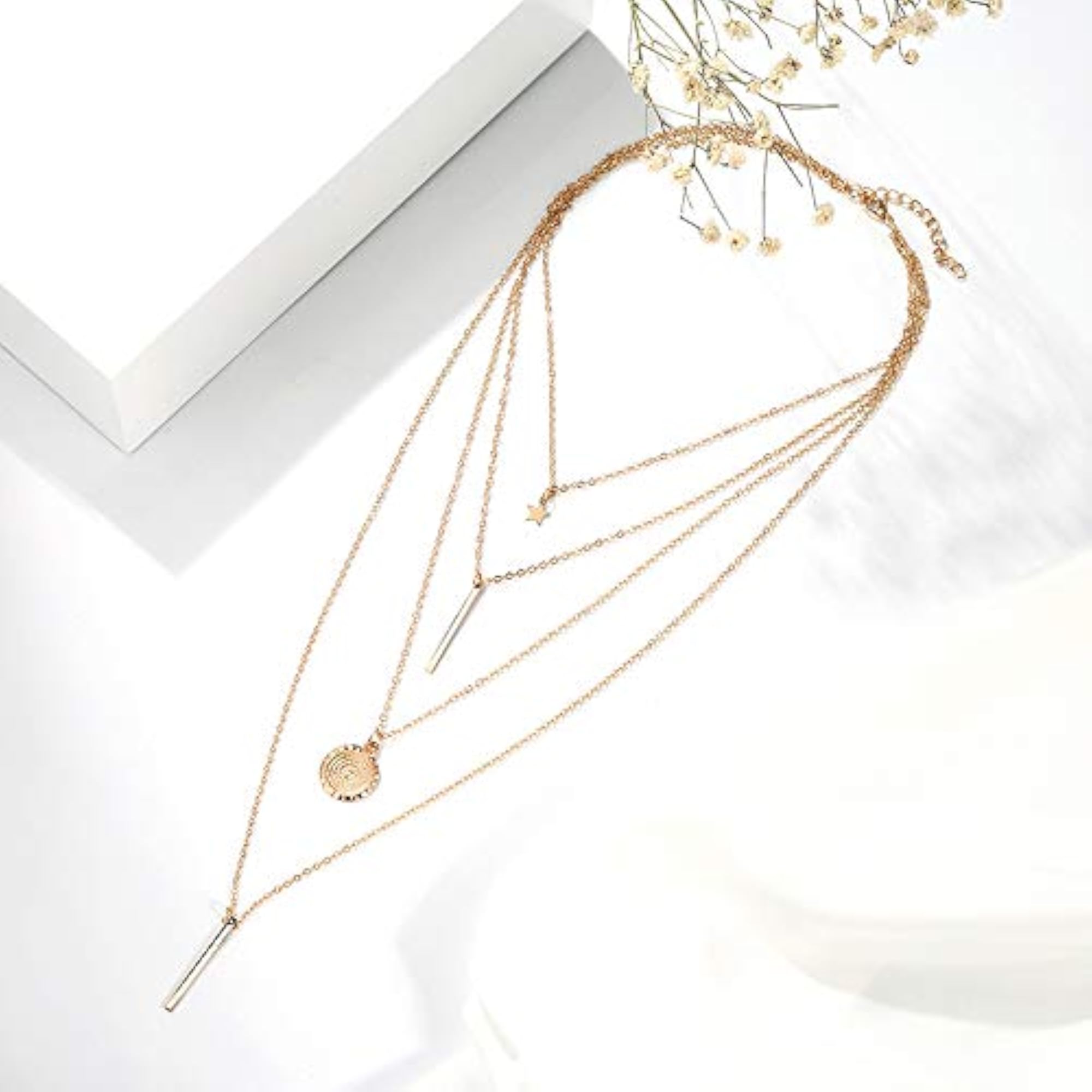 Valentine Layered Plated Necklace for Her
